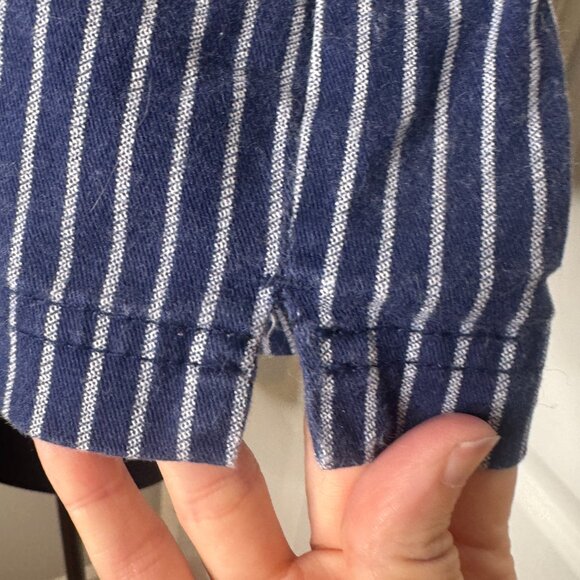 Blue and White Stripe BCG Shorts, Size 16 - Picture 7 of 10
